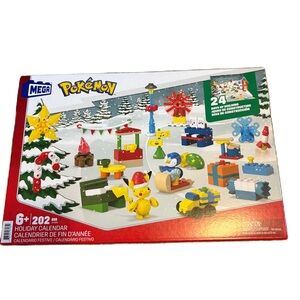 MEGA Pokémon Building Toys Set, Holiday Calendar with 202 Pieces Advent